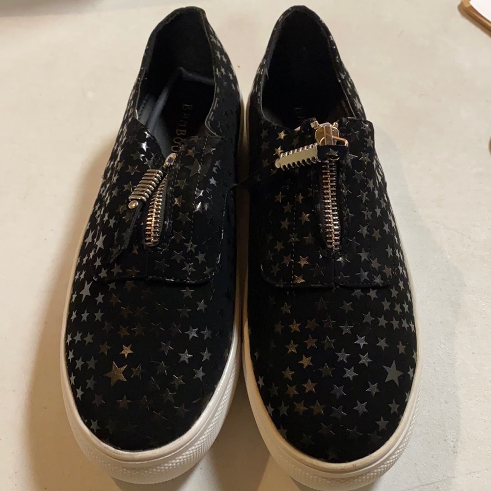 Bamboo Shoe Size 8 Black Star Pattern OutofBox NEW